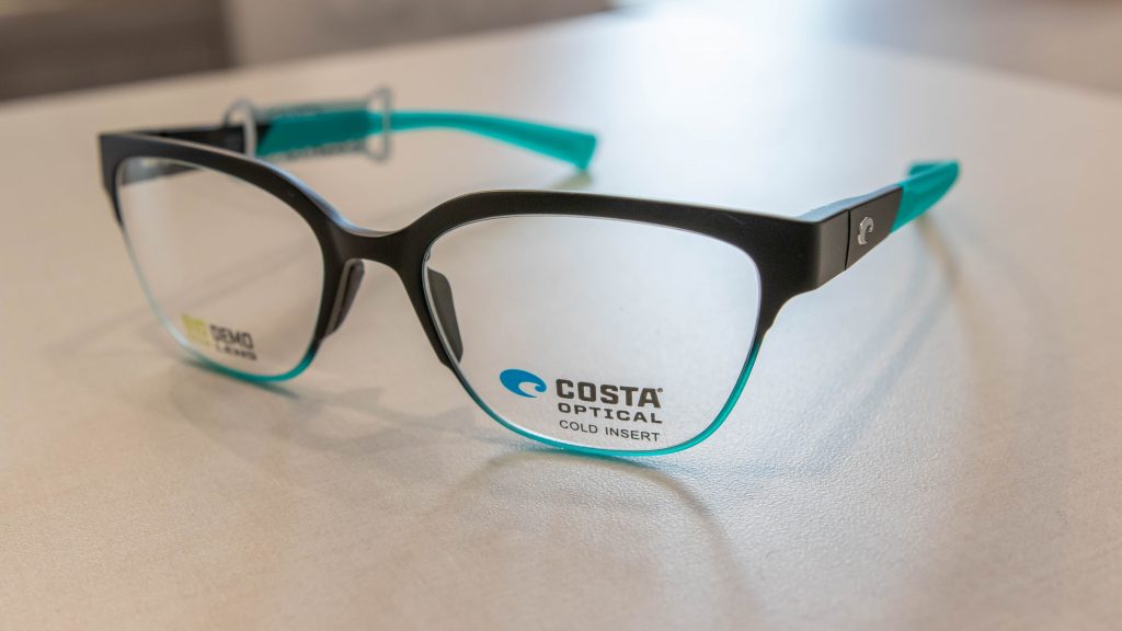 Teal and black Costa Optical frames